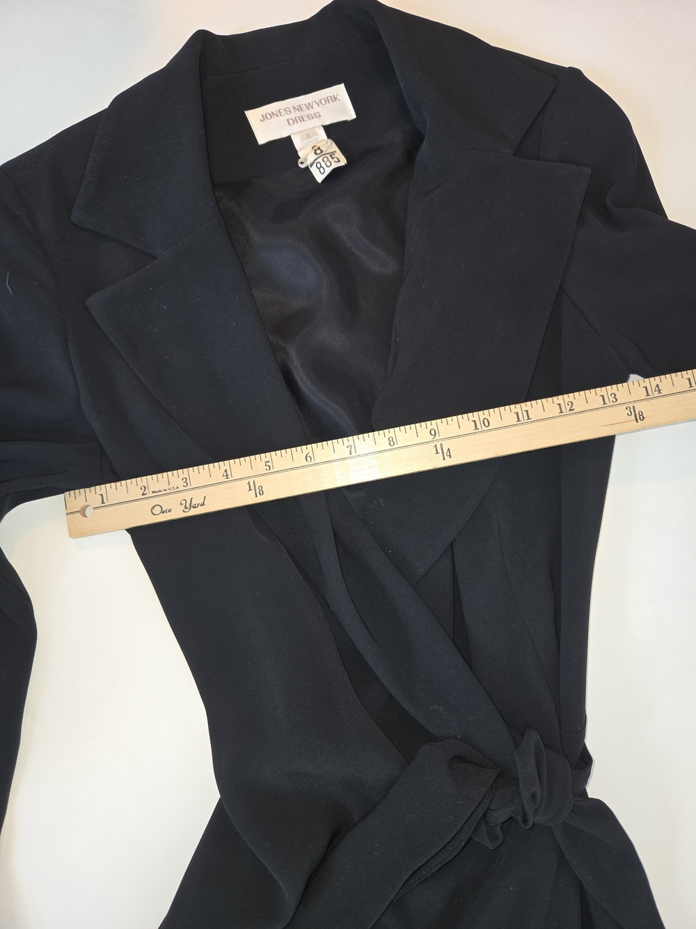 Jones New York Deep Emerald Asymmetrical Midi Wrap Dress Womens Size 4 - Picture 8 of 13